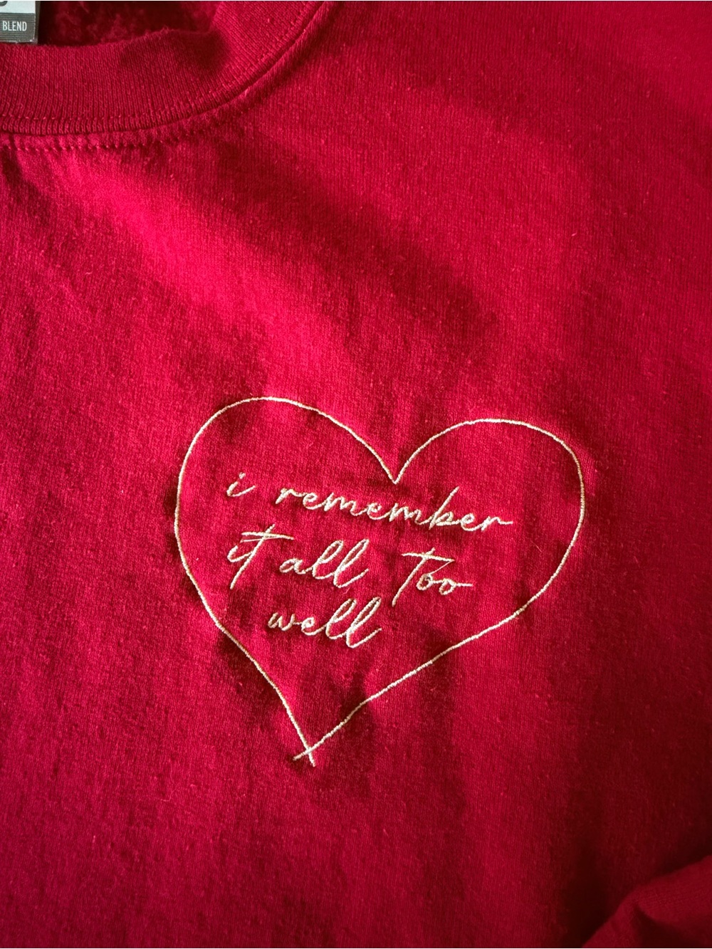 Taylor Swift ‘I Remember It All Too Well’ Crew Sweatshirt Medium
